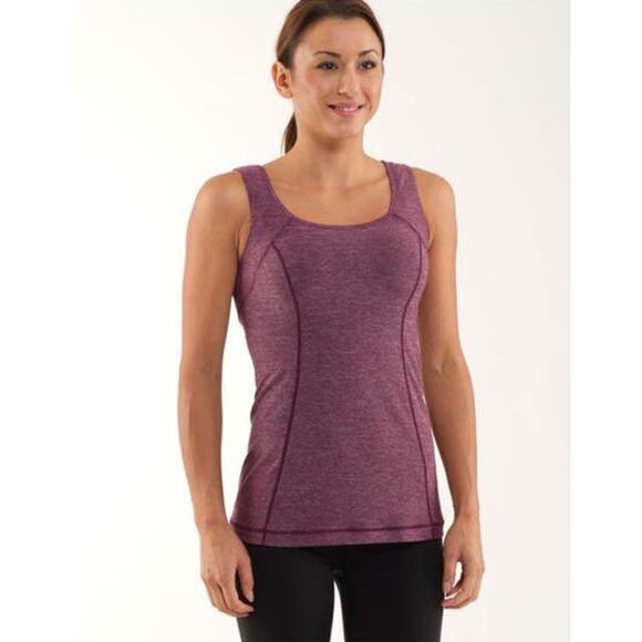 Lululemon Run Free Tank Heathered Plum Size 4 - Picture 6 of 7